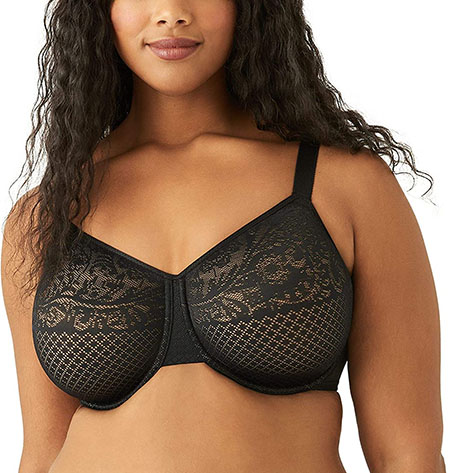 Angelina Women's Wired Plus Size Fuller Bust Demi Cup Bra with