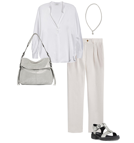 What to wear in summer - all white outfits | 40plusstyle.com