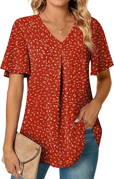 Anyally Print Blouse | 40plusstyle.com