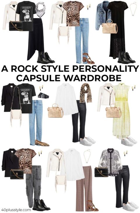 Rock style - style guide and capsule wardrobe for the ROCK style
