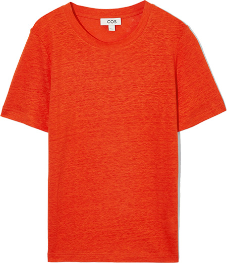 COS Linen T-Shirt | 40plusstyle.com