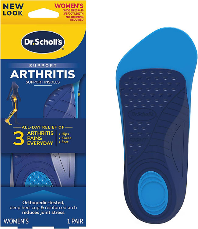 Palmilhas de suporte para artrite do Dr. Scholl |  40plusstyle.com