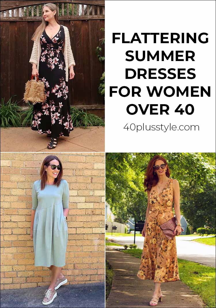 Flattering summer dresses for women over 40 | 40plusstyle.com