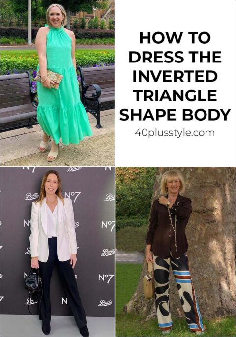 inverted triangle body shape - A capsule wardrobe - 40+style