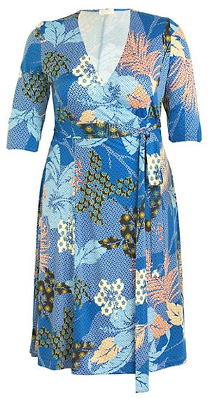Kiyonna Essential Wrap Dress | 40plusstyle.com