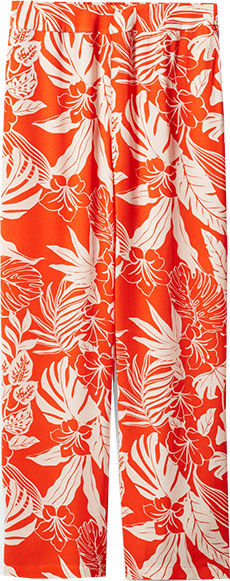 Mango Flowy Printed Pants | 40plusstyle.com