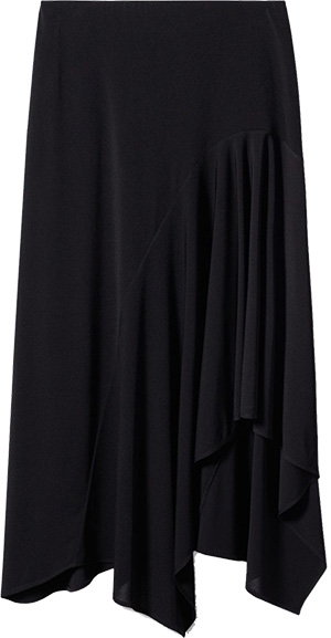Mango Asymmetrical Skirt | 40plusstyle.com
