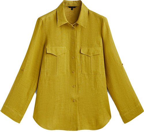 Massimo Dutti Linen Shirt  | 40plusstyle.com