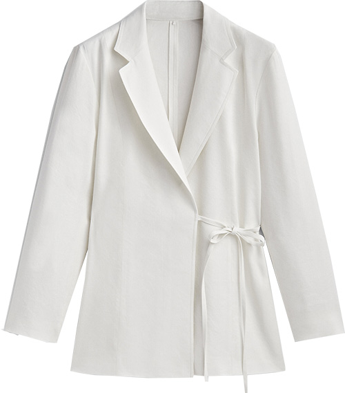 White jackets for women - Massimo Dutti Kimono Suit Blazer | 40plusstyle.com