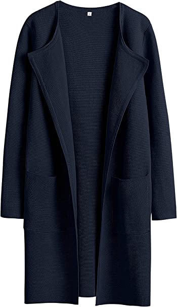 ANRABESS Open Front Knit Cardigan | 40plusstyle.com
