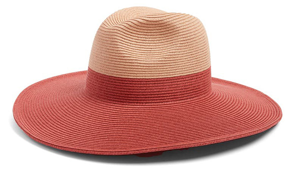 Nordstrom Colorblock Wide Brim Panama Hat | 40plusstyle.com