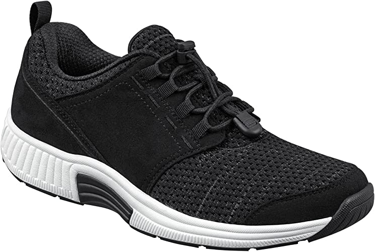 Best shoes for arthritic feet - Orthofeet Francis Orthopedic No-Tie Sneaker | 40plusstyle.com