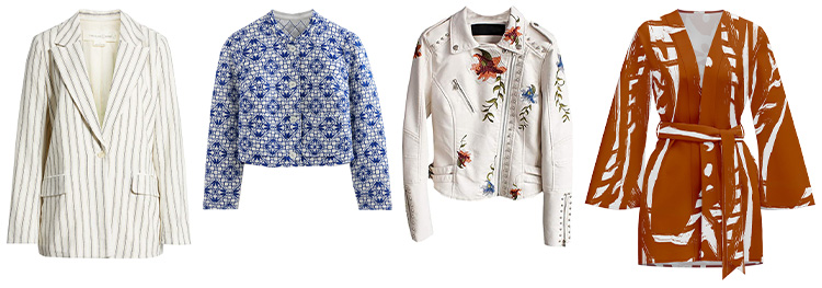 Patterned jackets | 40plusstyle.com