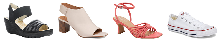 Shoes to go with your summer dresses | 40plusstyle.com