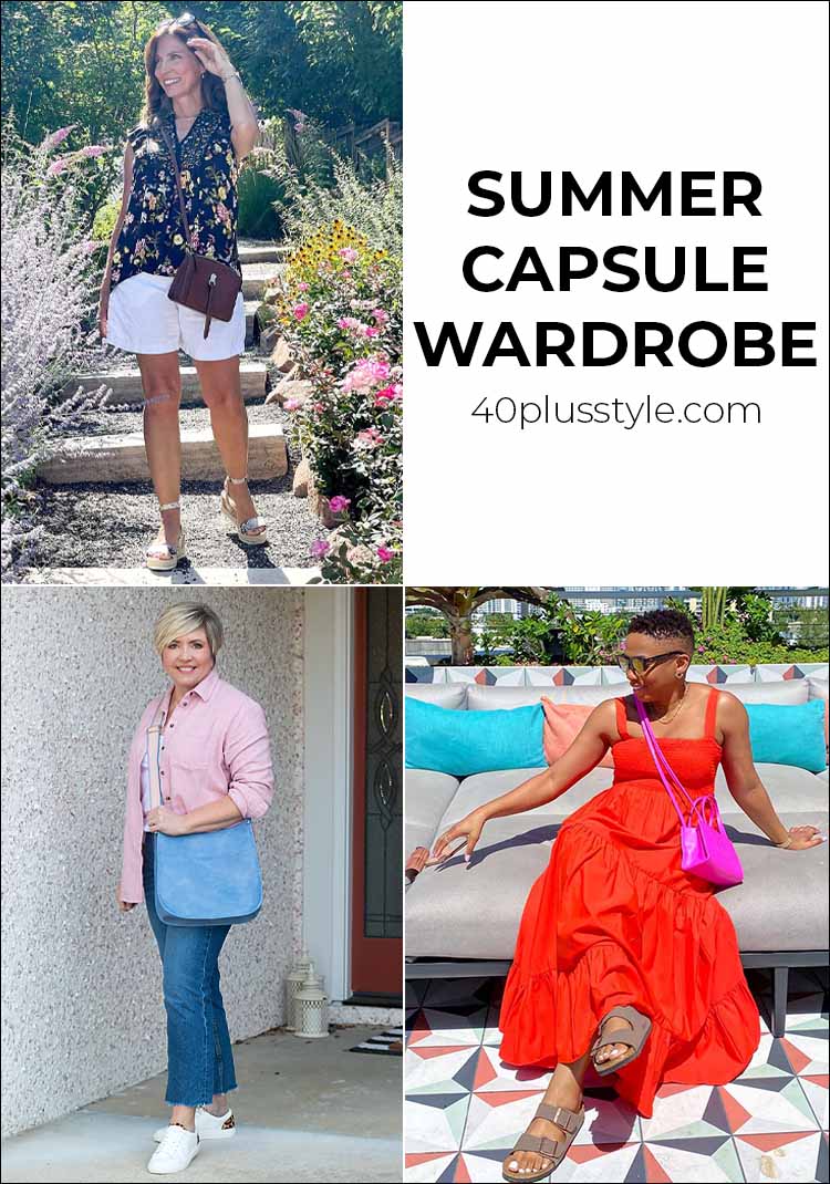 Looks para o verão: o guarda-roupa cápsula de verão que você precisa nesta temporada |  40plusstyle.com