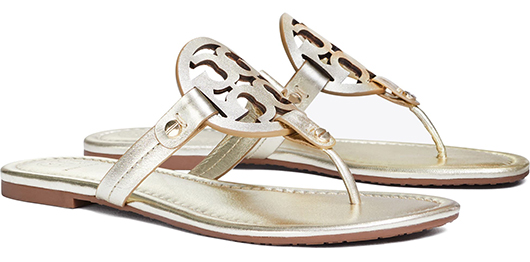 Tory Burch Miller Leather Sandal | 40plusstyle.com