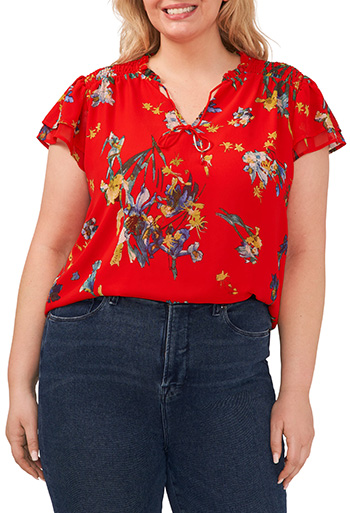 Meichang Plus Size Peplum Tops For Women Lace Short Sleeve V Neck Wrap Shirts Dressy Casual Solid Tunic Tops Summer Business Work Top
