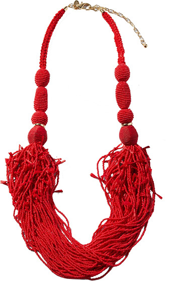 Chico's Fringe Seed Bead Multistrand Necklace | 40plusstyle.com