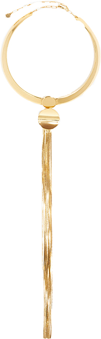 Massimo Dutti Gold-Plated Choker Necklace | 40plusstyle.com