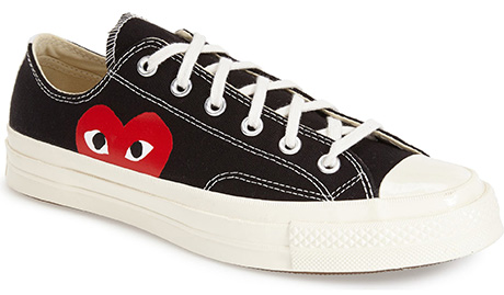 Comme des Garçons PLAY x Converse Chuck Taylor® Hidden Heart Low Top Sneaker | 40plusstyle.com
