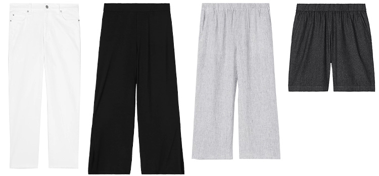 Eileen Fisher pants and shorts | 40plusstyle.com