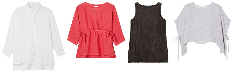 Eileen Fisher tops | 40plusstyle.com