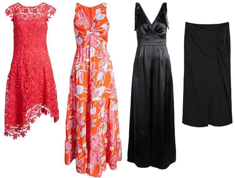 Glamorous dresses, skirt and jumpsuit ideas | 40plusstyle.com
