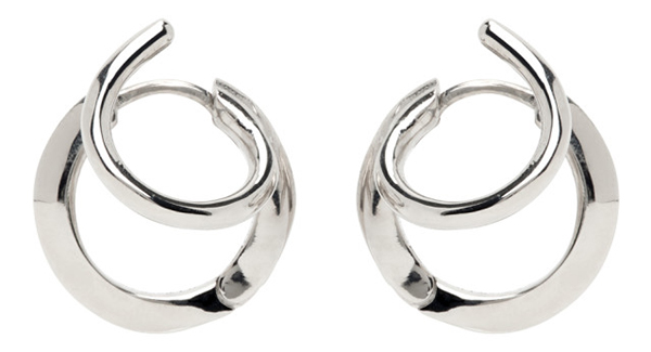 PANCONESI Silver Stellar Earrings | 40plusstyle.com