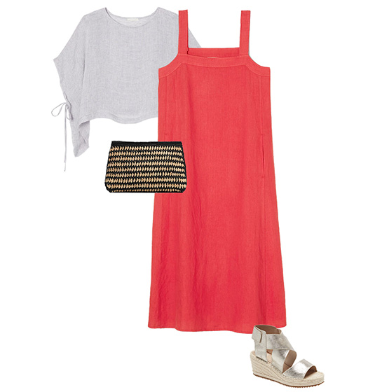 Red dress and poncho | 40plusstyle.com