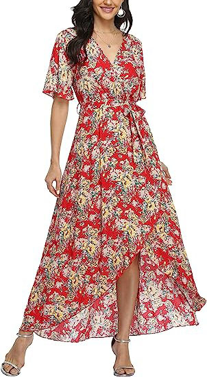 VintageClothing Wrap Floral Dress | 40plusstyle.com