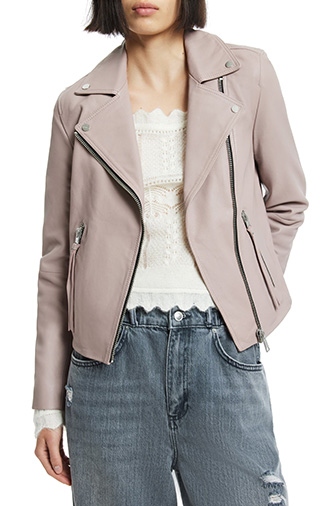 Outfits for summer from the Nordstrom Anniversary Sale - AllSaints Dalby Leather Biker Jacket | 40plusstyle.com