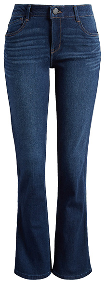 Wit & Wisdom 'Ab'Solution High Waist Itty Bitty Bootcut Jeans | 40plusstyle.com