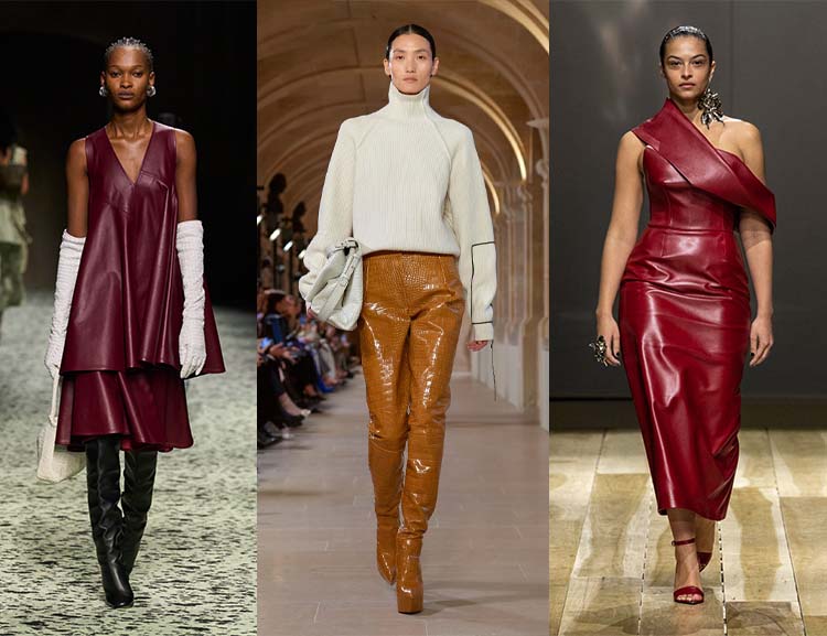 Fall 2023 trends - leather | 40plusstyle.cm