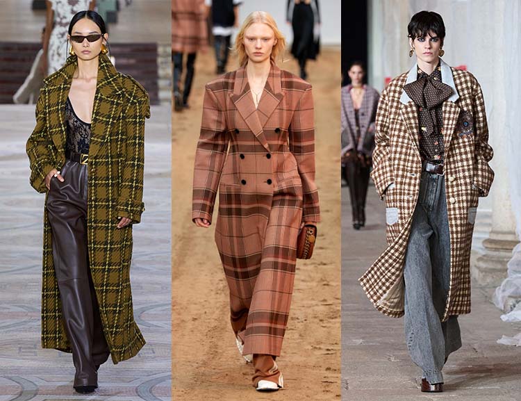 Coats for fall 2023 - Long checked | 40plusstyle.com