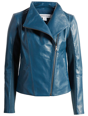 Nordstrom Leather Moto Jacket | 40plusstyle.com