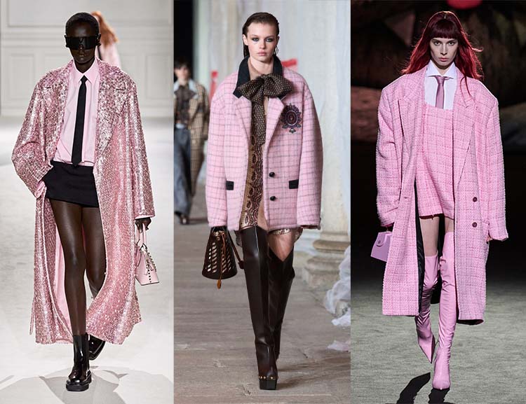 Fall 2023 coat trends - a pop of pink | 40plusstyle.com