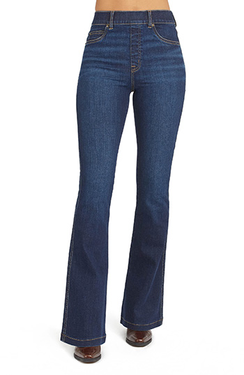 Tummy control jeans - SPANX Flare Jeans | 40plusstyle.com