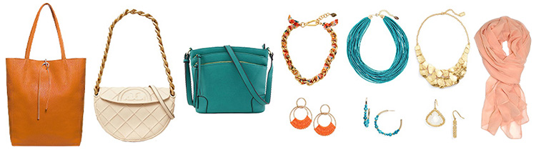Accessories to finish off your spring color palette outfits | 40plusstyle.com