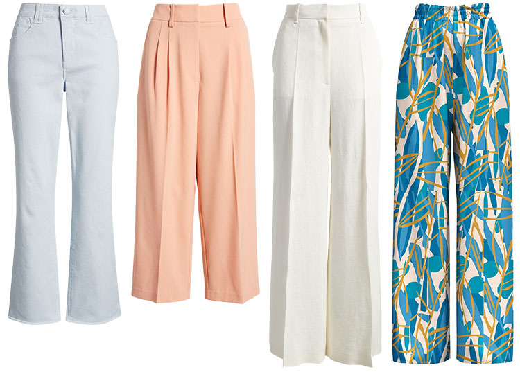 Jeans and pants for the spring color palette  | 40plusstyle.com
