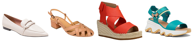 Shoes to go with your spring color outfits | 40plusstyle.com