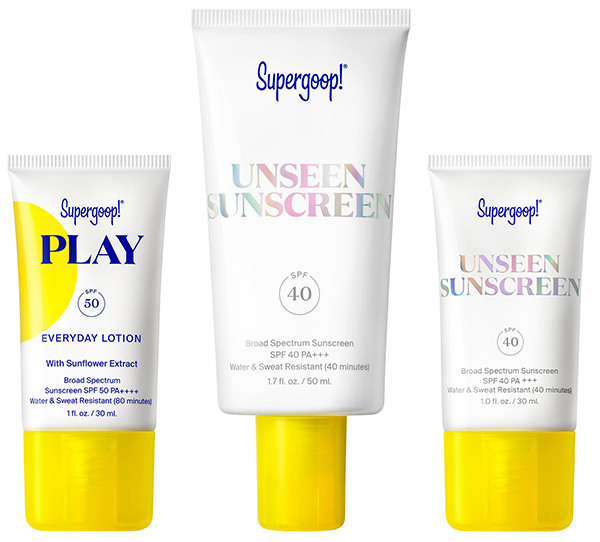 Supergoop! Unseen & Play Sunscreen SPF 50 Set | 40plusstyle.com