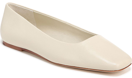 Shoes from the Nordstrom Anniversary Sale - Vince Cesta Square Toe Ballet Flat | 40plusstyle.com