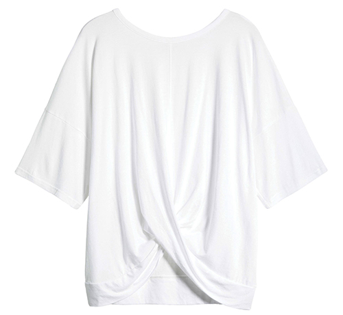 Plus size tops - Zella Plus Twist Front T-Shirt | 40plusstyle.com