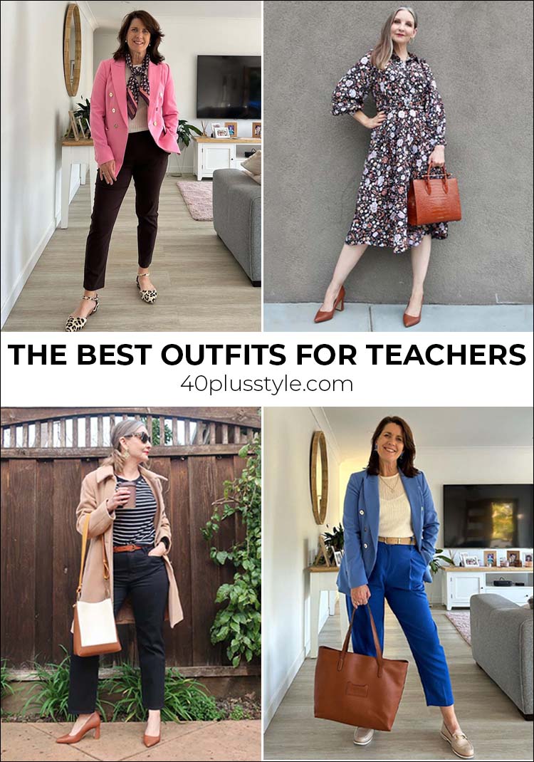 Style for teachers: the best outfits for teachers to stay stylish and comfy in the classroom | 40plusstyle.com