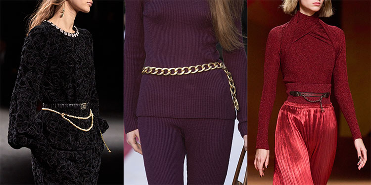 Fall accessory trend: chain belts | 40plusstyle.com