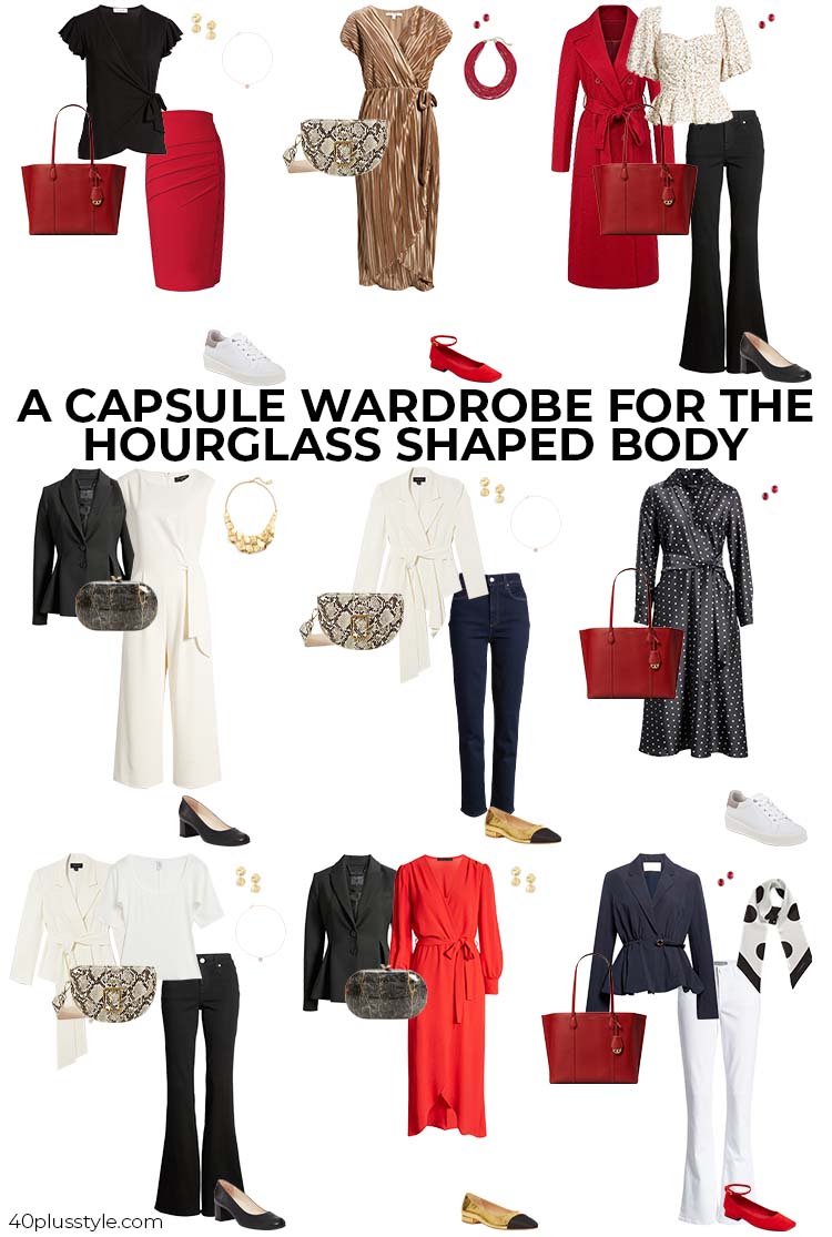 A capsule wardrobe for the hourglass body shape | 40plusstyle.com