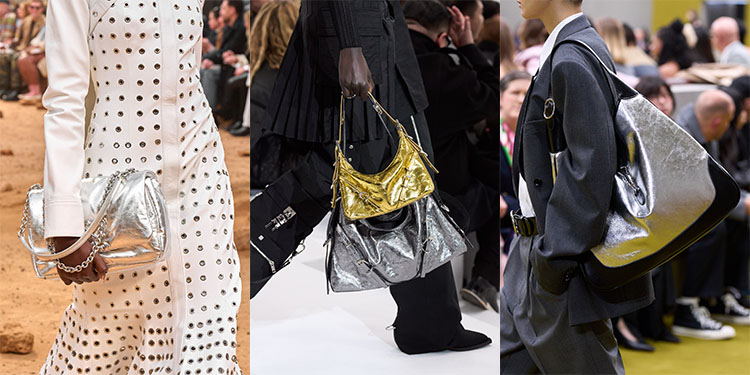 Fall 2023 handbag trends: metallic | 40plusstyle.com