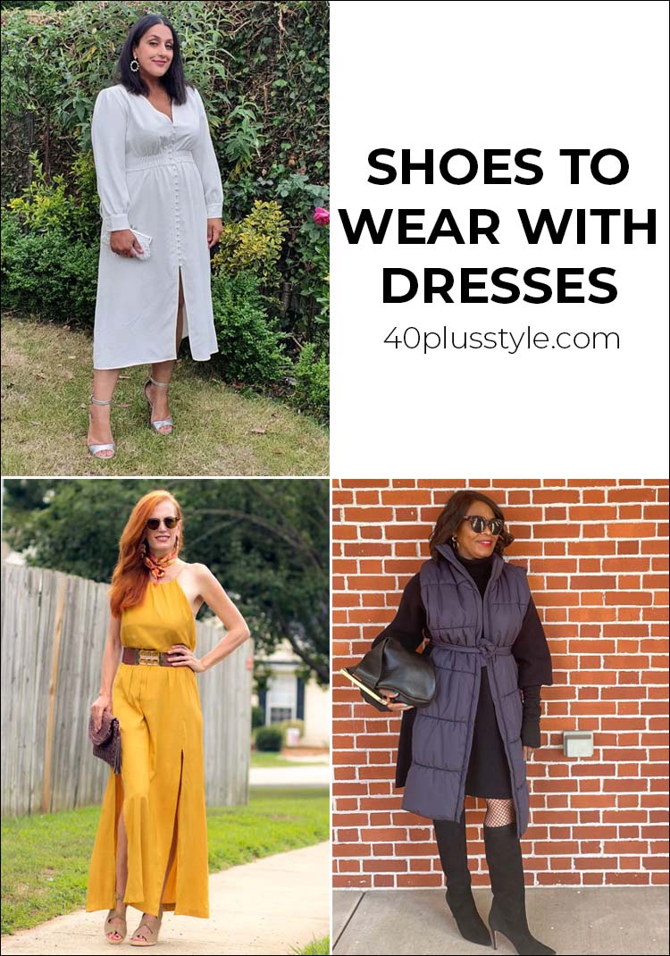 What shoes to wear with all your dresses | 40plusstyle.com