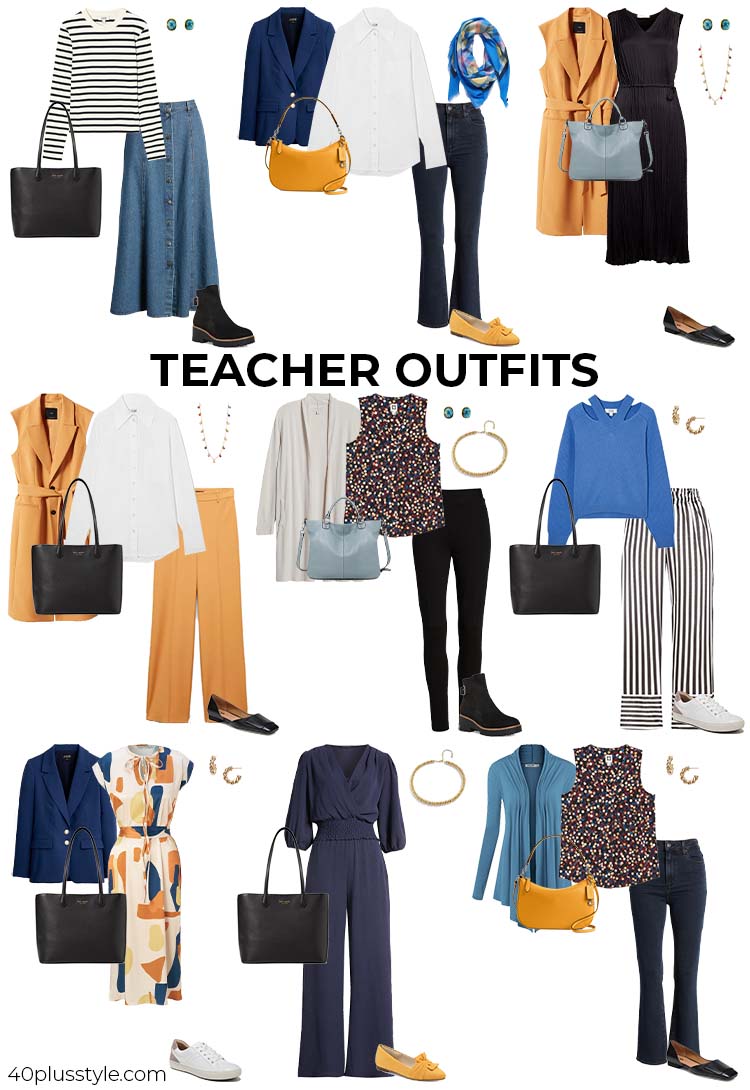 Teacher outfits | 40plusstyle.com