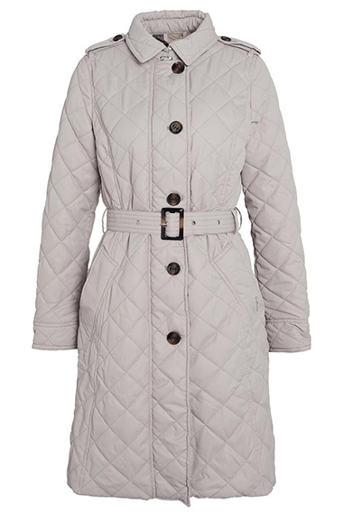 Barbour Rosalind Quilted Belted Trench Coat | 40plusstyle.com